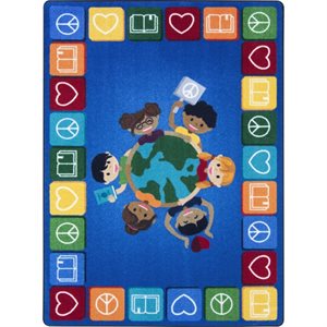 Peaceful Readers Rectangular Rug - 5'4" x 7'8"
