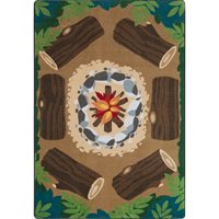 Tapis rectangulaire Campfire Fun de 5 pi 4 po x 7 pi 8 po