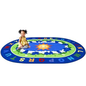 Beautiful Day for Learning Oval Rug - 7'8" x 10'9"