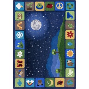 Peaceful Planet Rectangular Rug - 5'4" x 7'8"