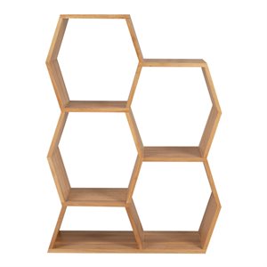 Natura Honey Comb Shelf - Oak - Tall