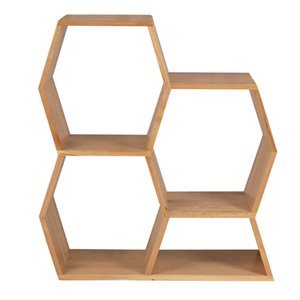 Natura Honeycomb Shelf - Oak - Medium