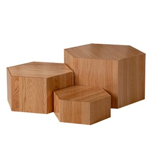 Natura Hexagon Nesting Tables