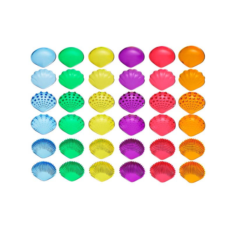 Coquilles Translucides - Grand - 72pcs