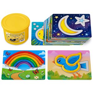 Complete-The-Scene Dough Mats - Our Natural World