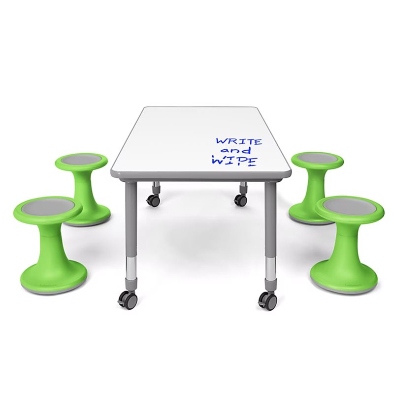 Flex-Space Write & Wipe Table & Wobble Chairs Bundle Flex-Space Write & Wipe Table & Wobble Chairs Bundle
