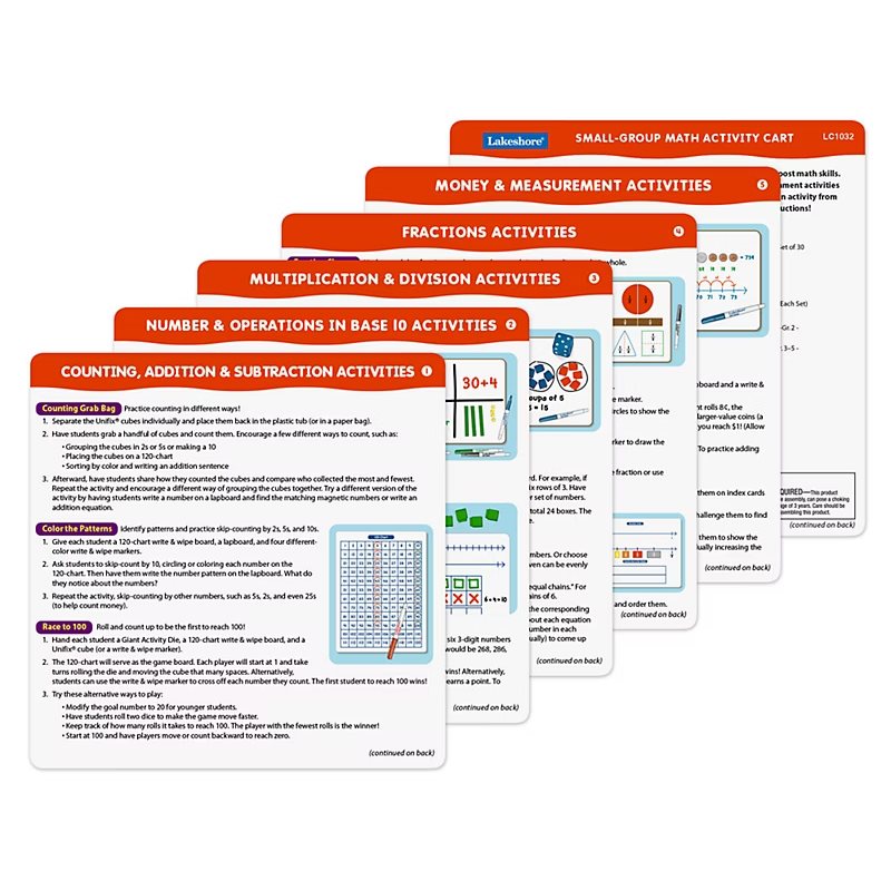 Small-Group Math Activity Cart