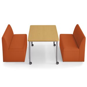 Modern Edge Couch & Table Zone - Autumn Orange