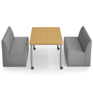 Modern Edge Couch & Table Zone – Grey
