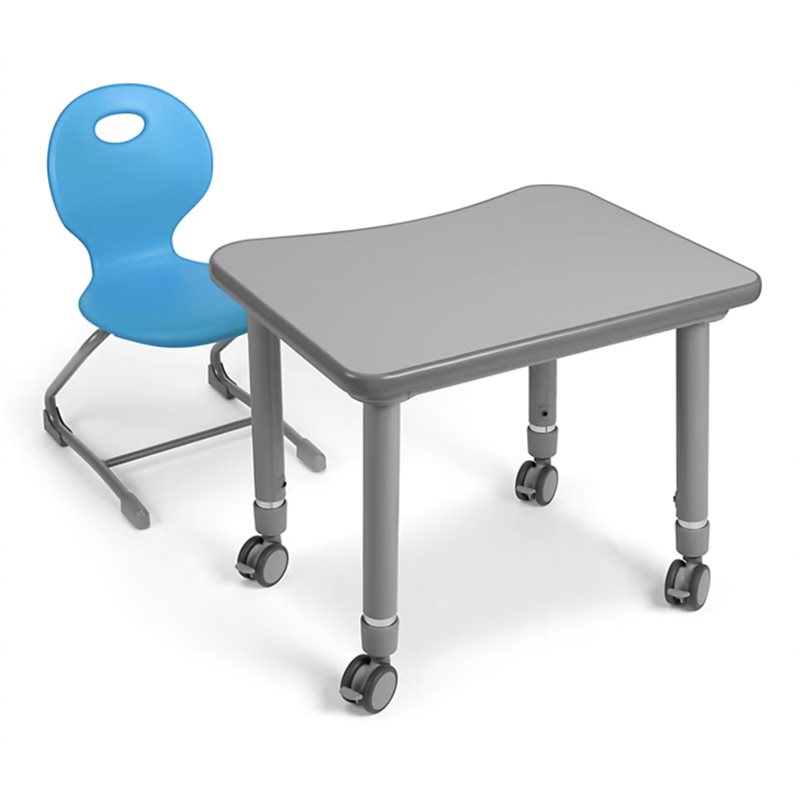 Ergo Bounce Chair and Desk Set - K-Gr. 2 - Blue Ergo Bounce Chair and Desk Set - K-Gr. 2 - Blue