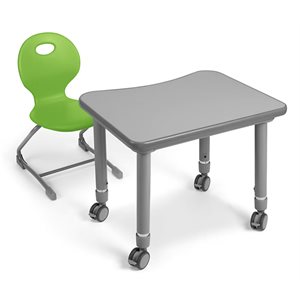 Ergo Bounce Chair and Desk Set - K-Gr. 2 - Green