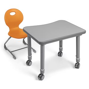 Ergo Bounce Chair and Desk Set - K-Gr. 2 - Orange
