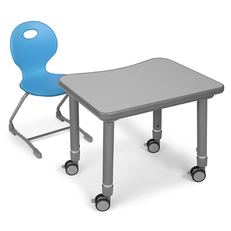 Ergo Bounce Chair and Desk Set - Gr. 2-4 - Blue Ergo Bounce Chair and Desk Set - Gr. 2-4 - Blue