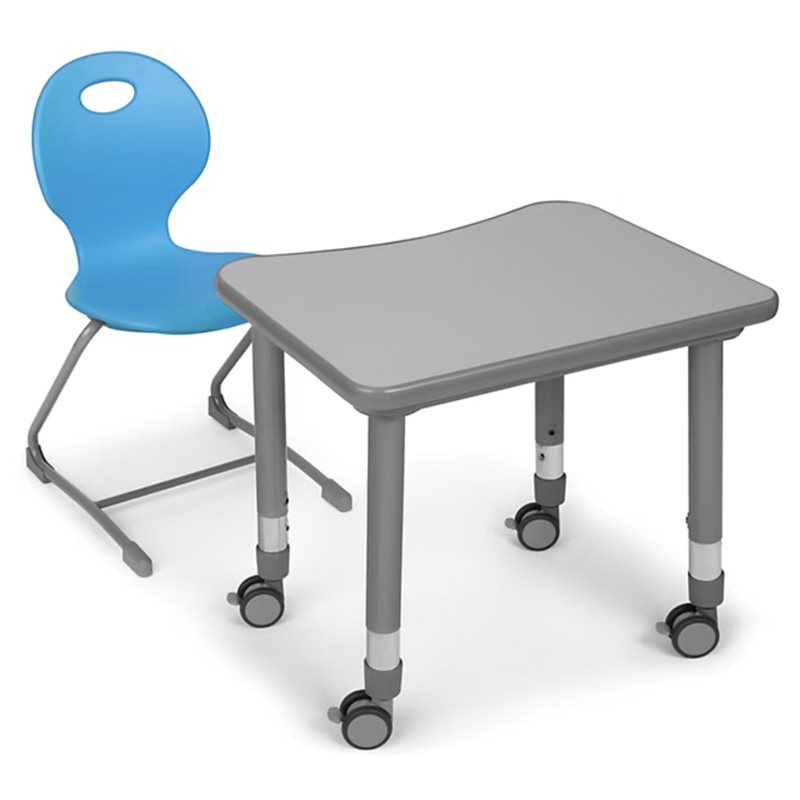 Ergo Bounce Chair and Desk Set - Gr. 4-12 - Blue Ergo Bounce Chair and Desk Set - Gr. 4-12 - Blue