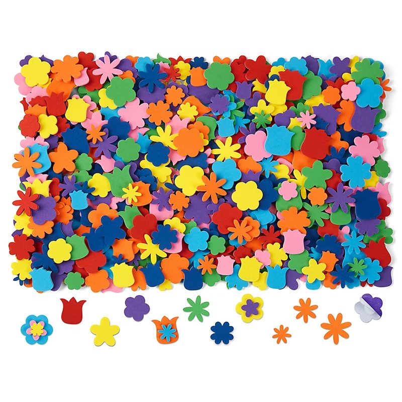 Peel & Stick Foam Flowers