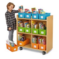 Rangement pour corbeilles à livres mobiles Flex-Space