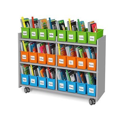 Flex-Space 24-Bin Mobile Storage Centre-Grey