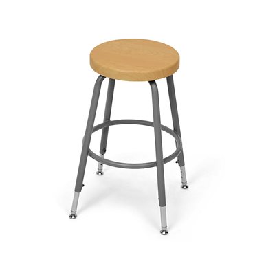 Flex-Space Height-Adjustable Stool