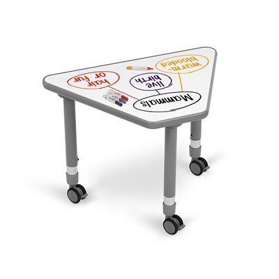 Bureau d'étudiant à coin mobile Flex-Space Write & Wipe