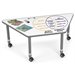 Table trapézoïdale mobile Flex-Space Write & Wipe
