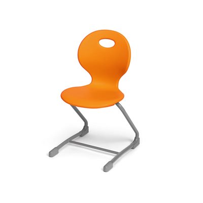 Chaise en porte-à-faux ergonomique Flex-Space, 15,5", orange Chaise en porte-à-faux ergonomique Flex-Space, 15,5", orange