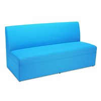 Flex-Space Lounge & Learn Couch for 3-Blue