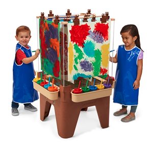 Toddler Painting Centres For Four-Natural Colours