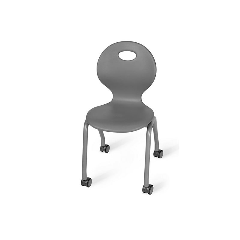 Flex-Space 13.5" Ergo Glide Mobile Chairs - Grey