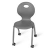 Chaises mobiles Ergo Glide Flex-Space de 15,5 po - Gris