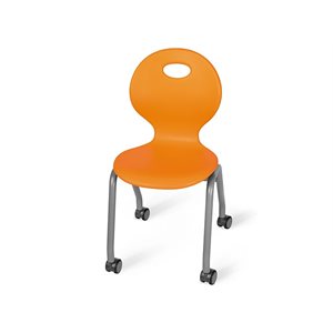 Flex-Space 15.5" Ergo Glide Mobile Chairs - Orange
