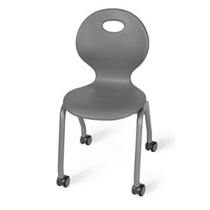 Flex-Space 17.5" Ergo Glide Mobile Chairs - Grey