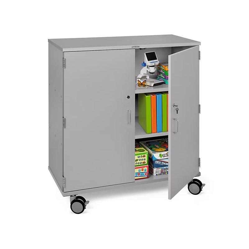 Flex-Space Mobile Locking Storage Cabinet - Grey