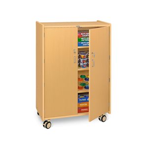 Flex-Space Jr.® Mobile 4-Shelf Locking Storage Cabinet
