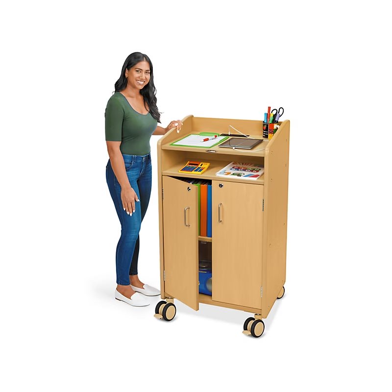 Flex-Space Jr.® Station enseignant mobile verrouillable avec alimentation Flex-Space Jr.® Station enseignant mobile verrouillable avec alimentation