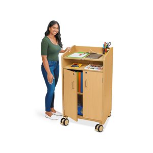 Flex-Space Jr.® Mobile Locking Teacher Station with Power