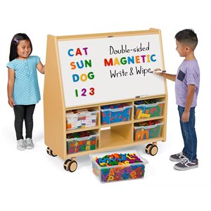 Flex-Space Jr.® Mobile Double-Sided Magnetic Write & Wipe Activity Centre