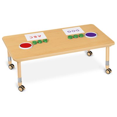 Flex-Space Jr.® Mobile Rectangular Table - 30" X 60" 