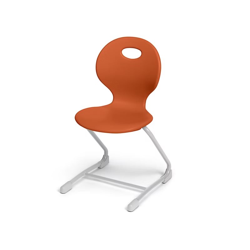 Chaise cantilever Ergo Bounce de Modern Edge - 17,5 po - Orange d'automne