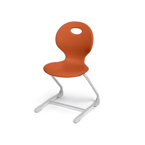 Chaise cantilever Ergo Bounce de Modern Edge - 17,5 po - Orange d'automne