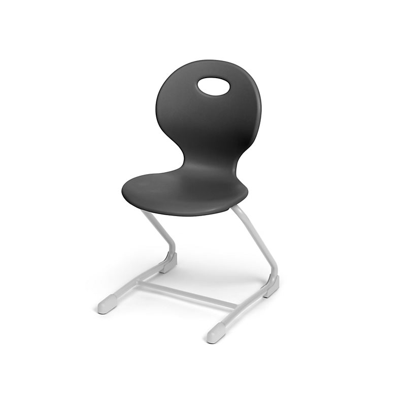 Modern Edge Ergo Bounce Cantilever Chair-17.5"-Charcoal Grey