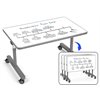 Flex-Space™ Mobile Flip & Nest Write & Wipe Tables-30" x 48"