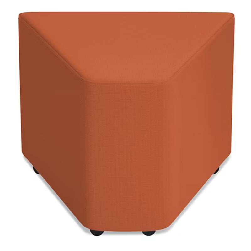 Modern Edge Mobile Wedge Lounge Seat-Autumn Orange