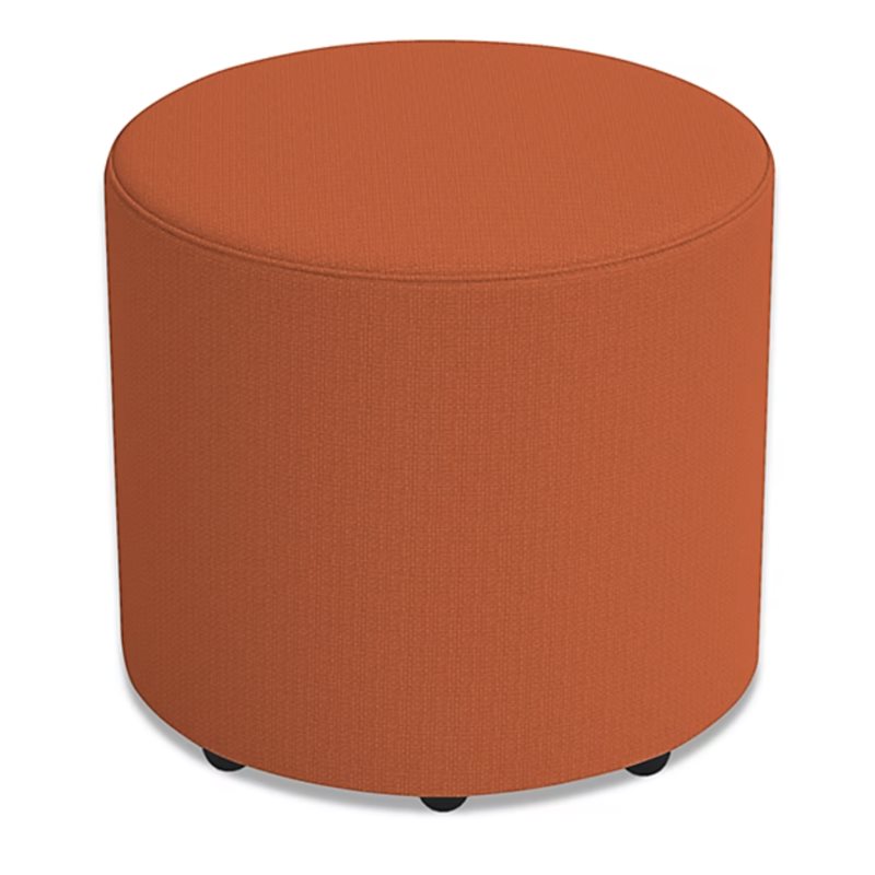 Modern Edge Mobile Round Lounge Seat-Autumn Orange