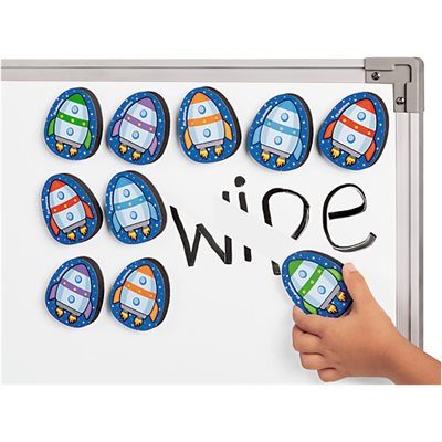  Magnetic Write & Wipe Erasers- Set of 10