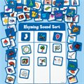 Rhyming Sounds Sorting Board