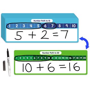 Chemins de numérotation des élèves à écrire et à effacer - Lot de 30