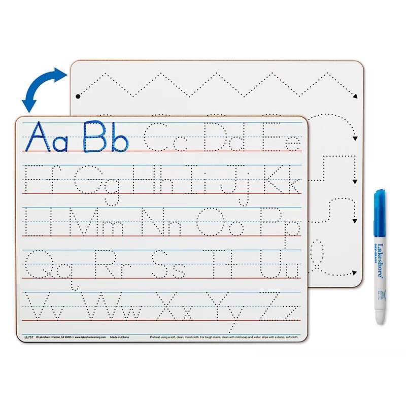 Lapboard double face pour compétences d'écriture précoce, lot de 10 Lapboard double face pour compétences d'écriture précoce, lot de 10