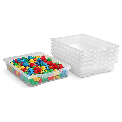 Plateaux de rangement See-Inside-Ensemble de 6