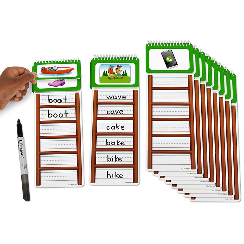 Write & Wipe Word Ladders - Vowel Sounds