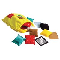 Ensemble de poufs tactiles